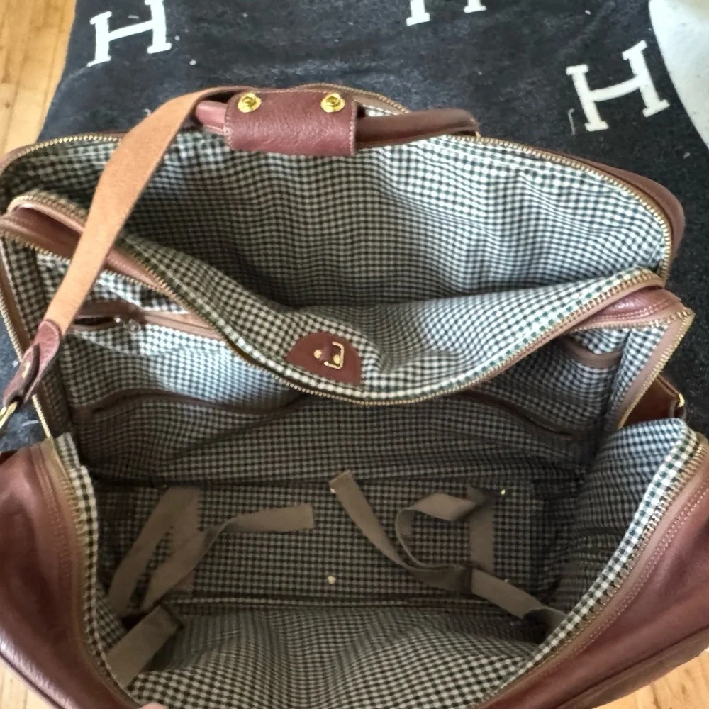 Elegant Vintage Brown Ghurka Leather Briefcase for Men